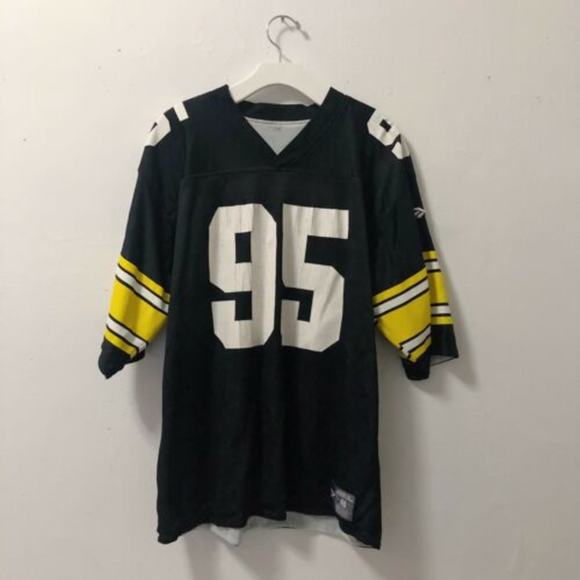 Greg Lloyd #95 Reebok Reversible Steelers Jersey - Picture 5 of 8